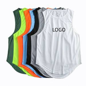 Nuevo Chaleco de algodón de secado rápido personalizable para hombre, ropa de calle estilo XL, con cuello redondo Camiseta sin mangas, chaleco - Product Image 4