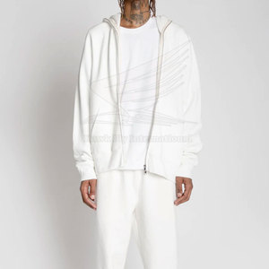 Service OEM – Sweats à capuche intégral zippés 100 % coton molletonné respirant, chauds et décontractés pour l'hiver - Product Image 3