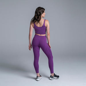 High Quality Custom Women's Gym Set Two-Piece Sports Bra <b>Leggings</b> Wholesale High Quality OEM ODM Yoga Pilates Fitness <b>Activewear</b> - Product Image 2