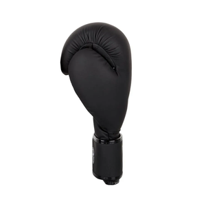 นวมชกมวยหนังสีดำสำหรับผู้ชายถุงมือหนังแท้ใส่สบายสำหรับนักสู้ดีไซน์ตามสั่ง - Product Image 3