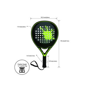 Raquette à pagaie multicolore en fibre de carbone sur mesure, faite à la main, en vente en gros, nouvel arrivage - Product Image 2