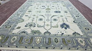 Tapis anciens en laine de haute qualité noués à la main 8x14 9x12 Multicolores Tapis de prière faits à la main pour la maison CR34 - Product Image 2