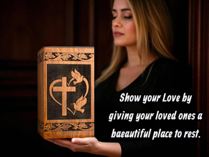 โกศเผาศพทำด้วยมือจากไม้โรสวู้ดดีไซน์แกะสลักเพื่อเป็นที่ระลึกสำหรับตกแต่งเถ้ากระดูก - Product Image 2