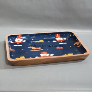 ถาดไม้มะม่วงเกรดสูงที่มีดีไซน์เรียบหรูและเนื้อไม้ธรรมชาติสำหรับการเสิร์ฟและการแสดงร่วมสมัย - Product Image 5