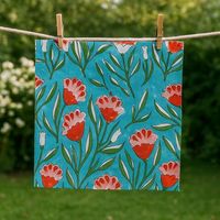 Rideaux Personnalisables Haut de Gamme Style Jaipuri Vintage, Imprimés à la Main, Motif Floral Ethnique, Écologiques, Durables, à Œillets, pour la Maison