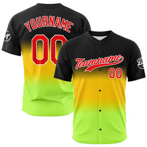 Venta al por Mayor de Camisetas de Béisbol Personalizadas, Tallas Grandes, Estilo Casual Colorido, Ropa Deportiva, Servicio OEM, Diseño por Sublimación - Product Image 4