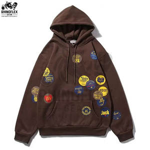 Sudaderas con capucha de calidad superior hechas a medida con estampado de soplo Heavy Fleece Winter Basics Algodón mezclado Venta completa Sudaderas con capucha con estampado de soplo - Product Image 2