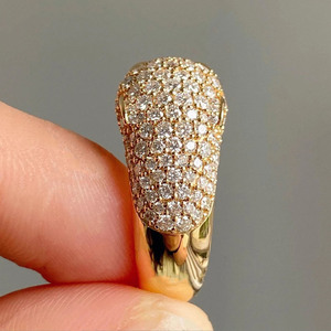 925 Sterling <b>Silver</b> Moissanite Diamond Green Eyed Animal Hip Hop Engagement Anniversary Wedding <b>Statement</b> <b>Rings</b> Iced Out Jewelry - Product Image 4