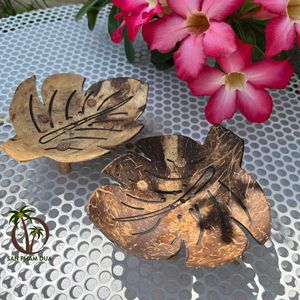 Fabricant Plateau en coquille de noix de coco Porte-savon/Porte-savon en coquille de noix de coco Plats en noix de coco/Plateau à savon Plateau en bois Savon - Product Image 4