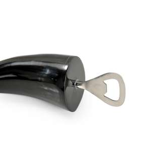 Real Buffalo Horn Bottle Opener Black Polish <b>Eco</b> Friendly Horn Customize Champagne Wine Bottle Opener Promotional <b>Gift</b> Items - Product Image 2