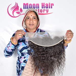 2025 Haute Meilleure Qualité Produit Frontal Cheveux Bouclés Doux Naturel Soyeux Longue Durée Trame pour la Fabrication de Salon et Usage Quotidien à Vendre - Product Image 5