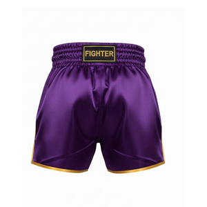 กางเกงมวยไทยดีไซน์ใหม่ปี 2026 แบบยูนิเซ็กซ์ ขายส่ง กางเกงซ้อมมวยผ้าซาติน สำหรับผู้ใหญ่ ชุดต่อสู้ MMA ระดับมืออาชีพ พร้อมโลโก้ด้านหลัง - Product Image 3