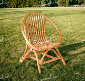 Silla de jardín redonda Papasan para exteriores, sillas de jardín, muebles de exterior para decoración del hogar, elegante silla de mimbre de Bambú - Product Image 1