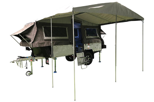 Venta al por mayor adelante plegable todoterreno Camper remolque nuevo diseño de varios tamaños de fibra de vidrio autocaravanas populares remolques de viaje - Product Image 3