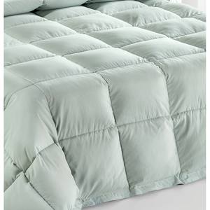 Couette d'hiver en duvet fabriquée en Italie 100% housse en coton sans fer Couette douce de couleur unie CM 180X260 également marque privée - Product Image 3