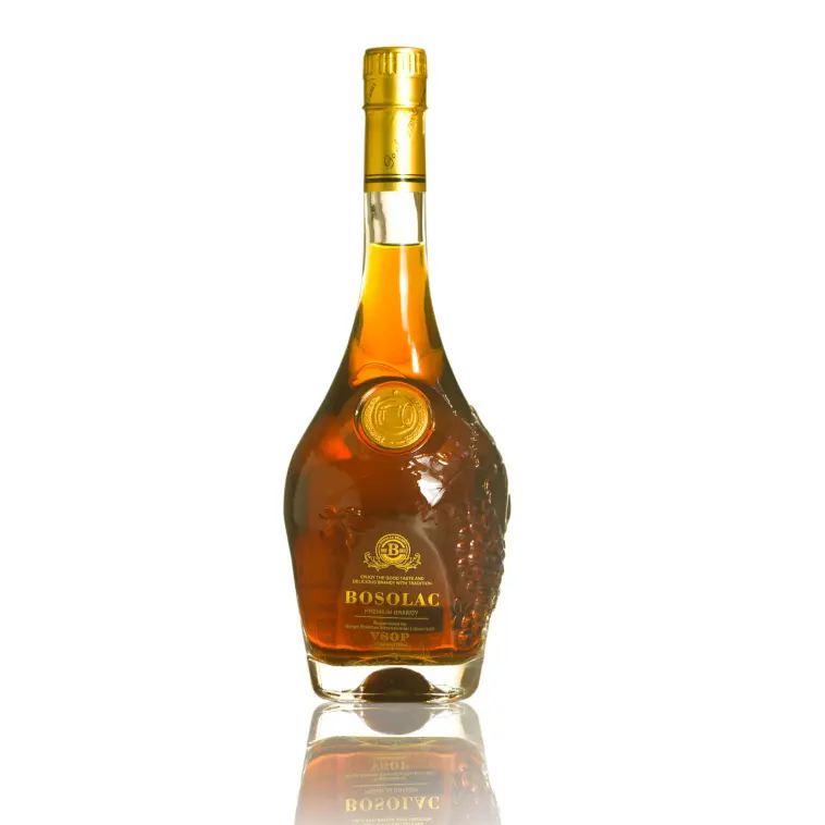 Botol tangan Bosolac Brandy VSOP 700ml botol tangan dalam jumlah besar Harga 40% vol brandy minuman keras pabrik pemasok