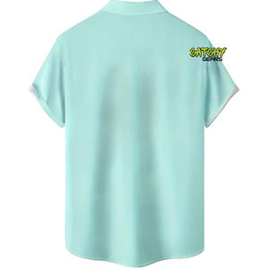 Venta al por mayor de verano camisa de manga corta impresa vacaciones hawaianas ropa de playa camisas casuales para los hombres - Product Image 3