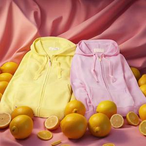 Loose Fit Unisex Active Soft y transpirable Zip Front Hoodie con capucha Solid With Drawstrings Hoodie - Product Image 6