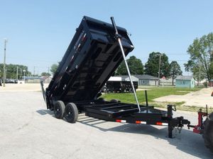 New2026 High Standard US Dump <b>Trailer</b> 16K 7 X 16 GN 3 Stage Telescoping 200kg Payload 48 Side Heavy Duty Farm Gearbox Motor - Product Image 2