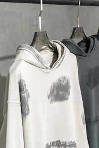 Suéteres de los hombres chándal fabricante ácido lavado puff estampado Sudadera con capucha hombres sudadera conjuntos lisos sudaderas con capucha - Product Image 5