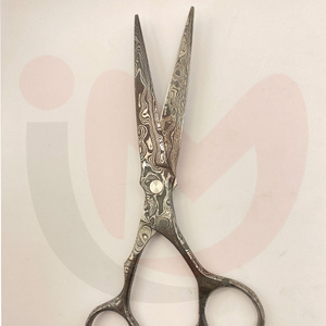 Ciseaux de coupe de styliste en acier inoxydable damas de 7.5 pouces Ciseaux de coiffure IMANS Outil de beauté tranchant pour l'application des cheveux - Product Image 3