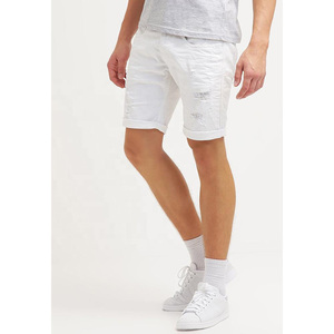 Concevez votre propre short en jean d'été décontracté pour hommes-Séchage rapide respirant lavé 100% coton - Product Image 4