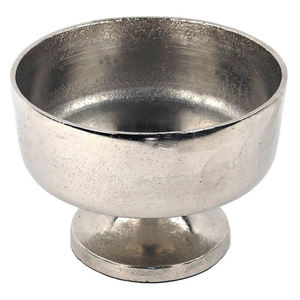 Florero de Metal de Aluminio Sólido de Primera Calidad con Acabado Plateado para Centro de Mesa - Product Image 1