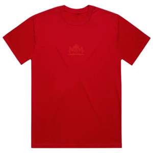 T-shirt graphique Ruby pour hommes et femmes, design minimaliste avec logo couronne, coton rouge, style décontracté de rue, tee-shirt de qualité supérieure - Product Image 1