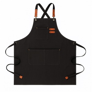 Thickened Canvas Heavy Duty Reusable Bib <b>Apron</b> Customized <b>Work</b> Clothes Stain-Resistant Sleeveless Adjustable Waist Multiple - Product Image 2