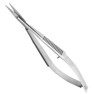 Ciseaux de manucure à ressort à lames courbes et tranchantes en acier inoxydable Micro ciseaux de beauté pour la maison et le salon Vente en gros - Product Image 1