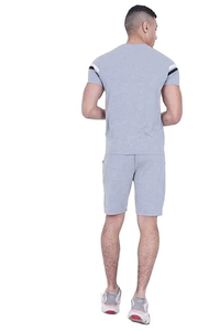 Ensemble de vêtements de sport d'été pour hommes 100% T-shirts en jersey de coton short de survêtement avec motif imprimé logo personnalisé Style décontracté pour 2025 - Product Image 2