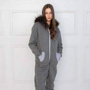 Onesie polaire en peluche pour femmes-Douillet et chaud-Idéal pour les nuits d'hiver et se prélasser à la maison - Product Image 3