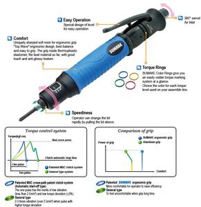 SUMAKE Tournevis pneumatique industriel à arrêt automatique complet Tournevis composite à démarrage pneumatique - Product Image 3