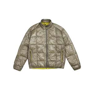 Veste bomber d'extérieur pour homme, doudoune d'hiver, tissu en toile épaisse, décontractée, à capuche, col montant, logo frontal, doudoune pour homme en gros - Product Image 5