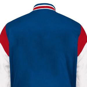 Veste universitaire de haute qualité en laine de chameau et manches en cuir, taille et logo personnalisés, veste universitaire de baseball pour homme - Product Image 2