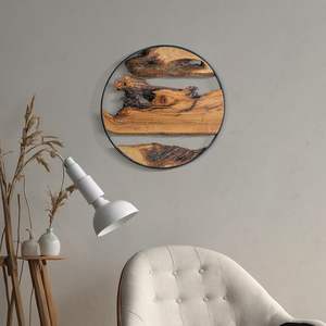 Colgante de pared de madera Art Deco rústico, decoración inspiradora para el hogar para áreas de estar y estudio, hecho a mano para ocasiones de cumpleaños - Product Image 1