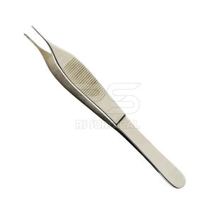 Pinzas dentales manuales de acero inoxidable, Punta dentada, apósito quirúrgico y fórceps de tejido, certificado CE para uso profesional - Product Image 1