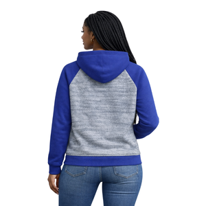 Sudadera con Capucha de Manga Raglán Heather Grey Zeta Phi Beta Soror, Inspirada en las Fundadoras de 1920, Hermandad Griega, Ropa Premium para la Mujer Superior - Product Image 2