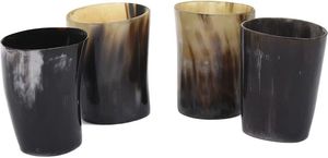 Meilleure qualité 100% naturel OX corne verre à liqueur tasses à boire poli sculpté Style Animal Souvenirs Odin's Master cornes fabriquées - Product Image 3