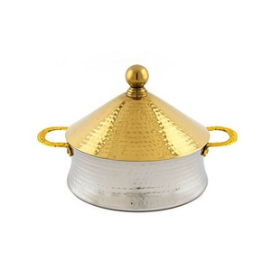 Casserole isolée au design attrayant Pot chaud Casseroles couleur or en acier inoxydable Pot chaud pour usage hôtelier - Product Image 6