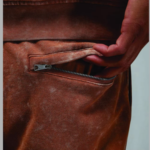 Pantalons pour hommes en tissu uni à prix bas, lavage à l'acide, de haute qualité, confortables, décontractés, disponibles en faible MOQ - Product Image 2