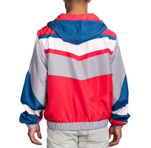 Chaqueta Cortavientos de Invierno para Hombre, 100% Poliéster, Talla Grande, Ligera, Resistente al Agua, Cortavientos, con Bloques de Color - Product Image 6