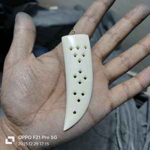 Colgantes de Cuerno de Búfalo Natural al por Mayor, con Tapa de Latón, Estilo Boho Tribal, Corazón Multicolor, Dijes para Fabricación de Joyería - Product Image 4