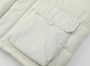 Chaleco acolchado sin mangas térmico acogedor para mujer, chaleco de lona ligero con relleno de algodón suave, chaleco acolchado de moda - Product Image 4