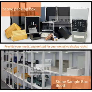 Tùy chỉnh đá cẩm thạch mẫu hộp standie với nhôm Acrylic hiển thị trường hợp và tủ trưng bày di động - Product Image 2