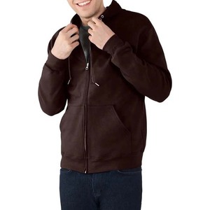 Sudaderas con capucha de algodón de alta calidad con cremallera completa para hombre, sudaderas básicas con logotipo personalizado, ropa de calle, sudaderas con capucha de invierno transpirables de gran tamaño para hombre - Product Image 5