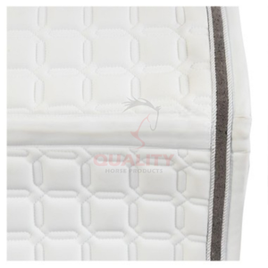 Premium English saddle pad offering quilted <b>cushioning</b> breathable lining durable construction and comfort for horse saddle pad - Product Image 3