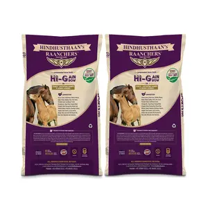 Variante de alimentación para caballos compuesta de alta calidad Hi Gain and Grow para fines de refuerzo de la inmunidad de caballos de proveedor indio