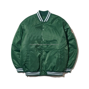 แจ็กเก็ตบอมเบอร์แบบลำลองสำหรับผู้ชายเสื้อแจ็คเก็ตแบบเปิดปิดมีซิปด้านหน้าสีทึบกันลมฟอกตามสั่งฤดูใบไม้ร่วง - Product Image 6