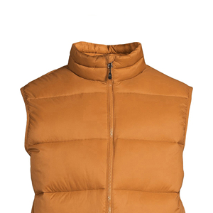 Gilets bouffants d'hiver de haute qualité unisexe basique sans manches gilet bouffant avec fermeture à glissière élégante et col montant OEM - Product Image 5
